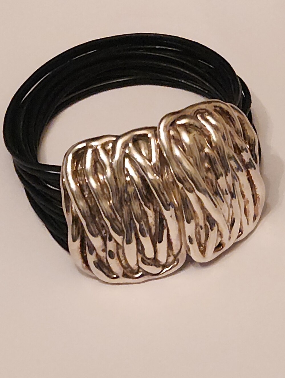 . 925 Sterling Silver & Leather Magnetic Bracelet Opulenza Designs